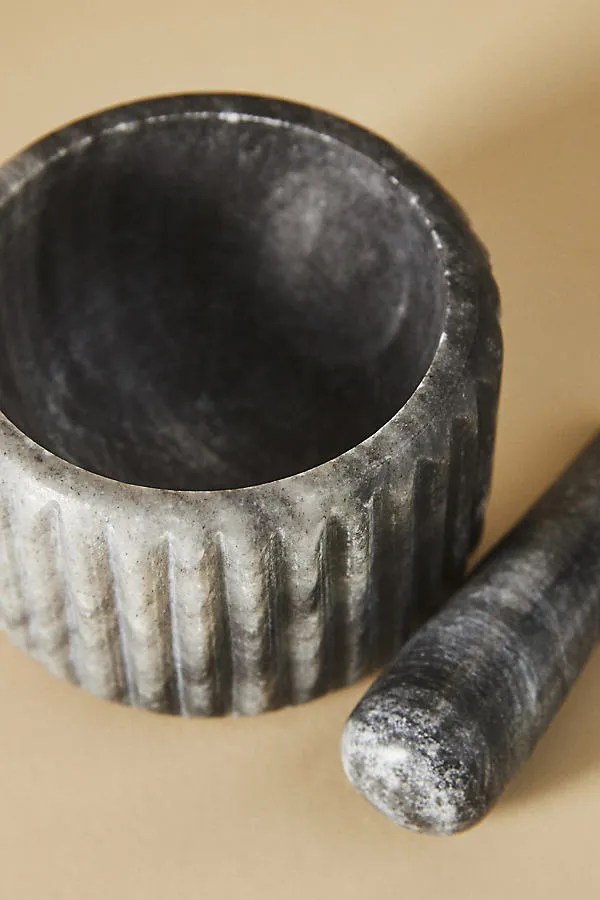 Marble Mortar and Pestle Set - Black, Marble product