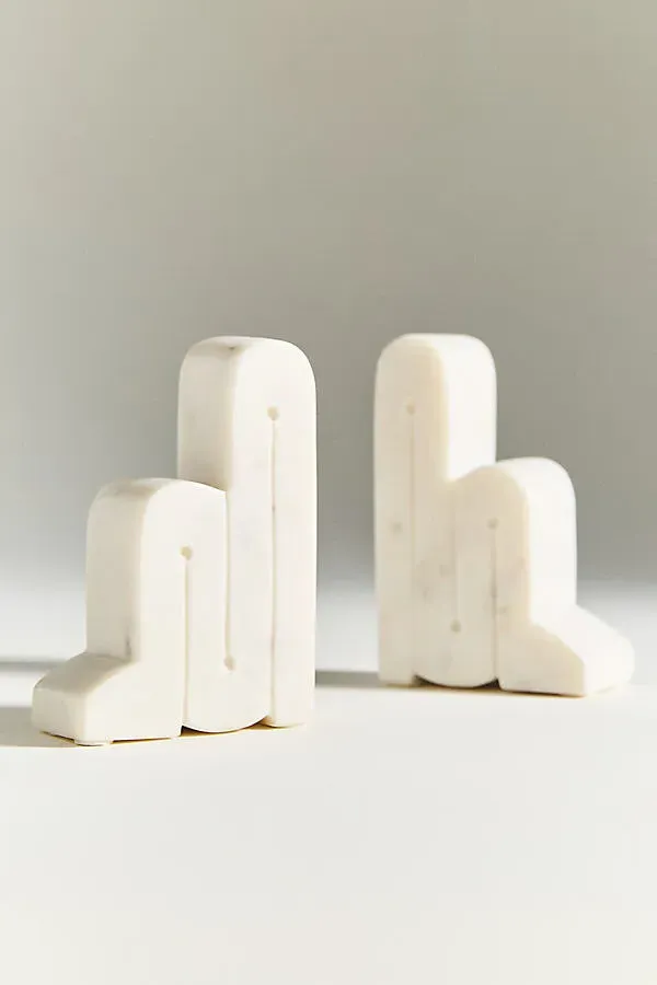 Marble Serica Bookends - Beige, Marble product