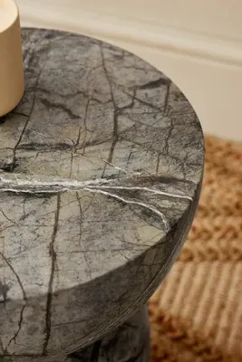 Marble Side Table - Red, Marble product