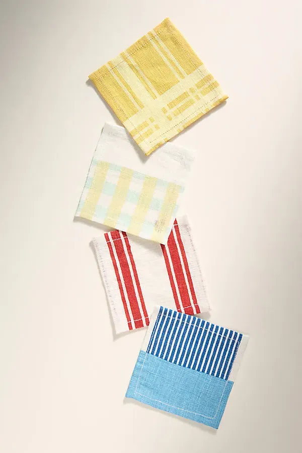 Margot Cocktail Napkins Set of 4 - Linen product
