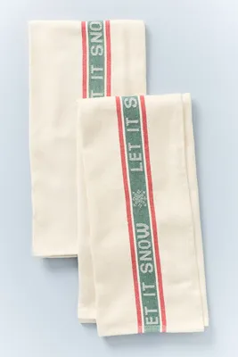 Margot Set of 2 Dish Towels - Cotton Jacquard by Anthropologie, alternate view