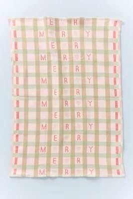 Margot Set of 2 Dish Towels - Green, Cotton Jacquard by Anthropologie, image 2