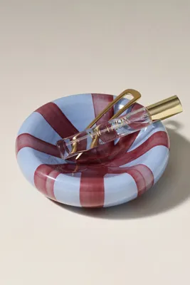 Margot Swirl Art Glass Trinket - Blue, Soda Lime Glass by Anthropologie, image 2