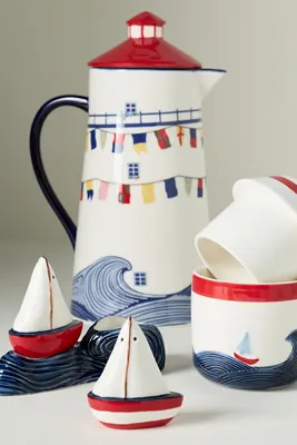 Maritime Stoneware Butter Dish product