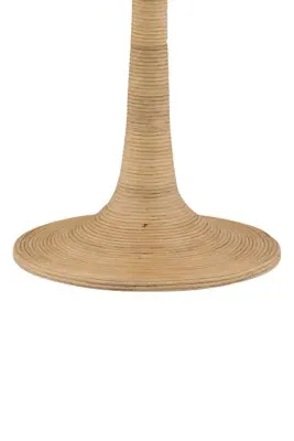 Martine Round Side Table - Beige, Travertine by Anthropologie, image 2