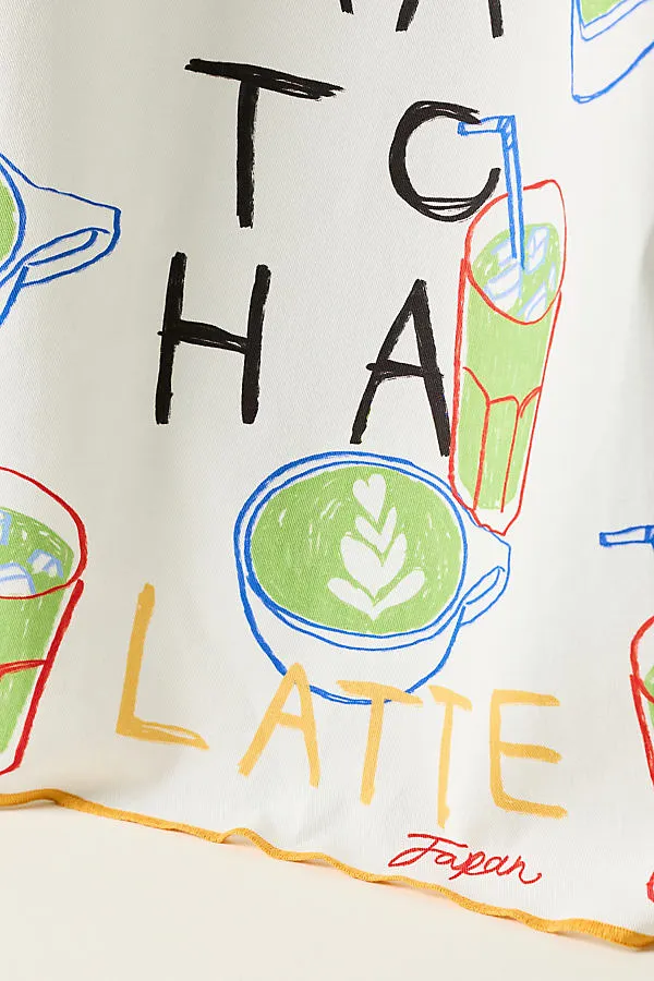 Matcha Latte Tea Towel - Green, Cotton product