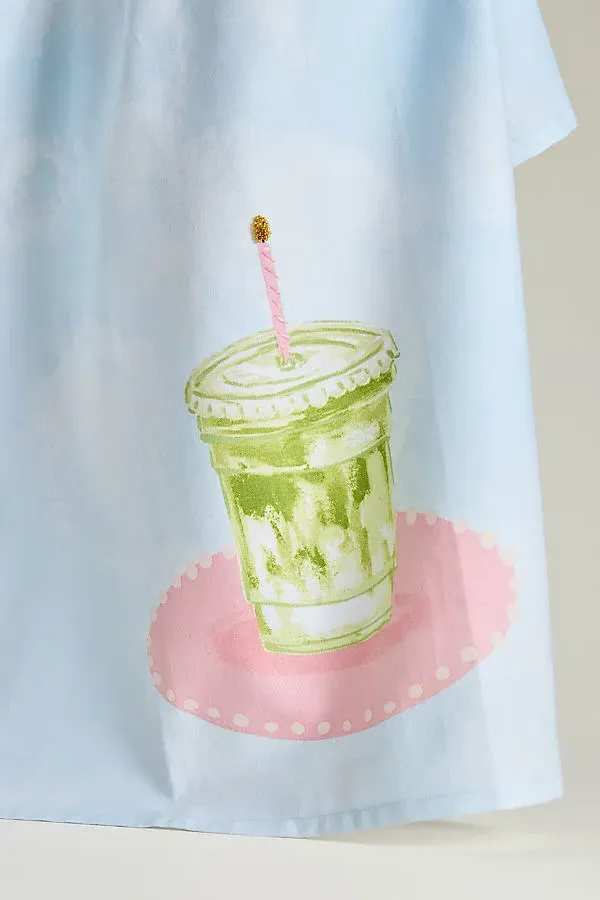 Matcha Make a Wish Dish Towel - Cotton by Anthropologie, alternate view