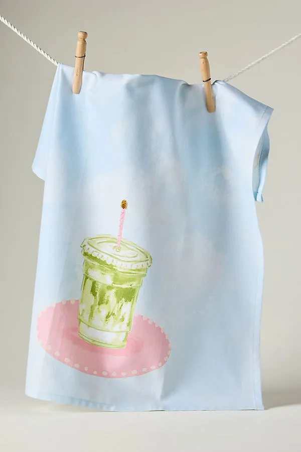 Matcha Make a Wish Dish Towel - Cotton by Anthropologie