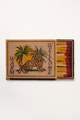 Matchbook Tiger Coir Printed Doormat product