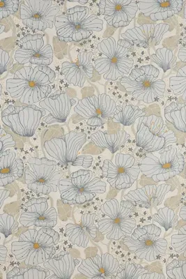 Matilda Poppy Fields Floral Wallpaper - Blue product