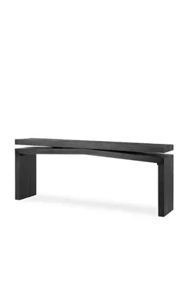Matthes Console Table - Black, Reclaimed Pine Wood product