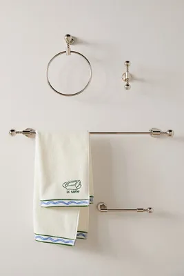 Maude Towel Bar - Silver, Brass by Anthropologie, alternate view