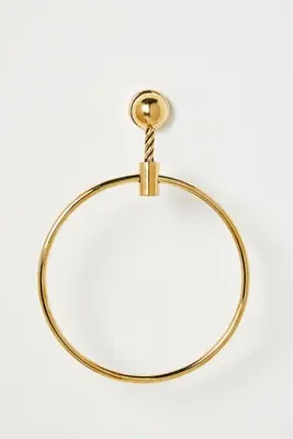 Maude Towel Ring - Gold, Brass product