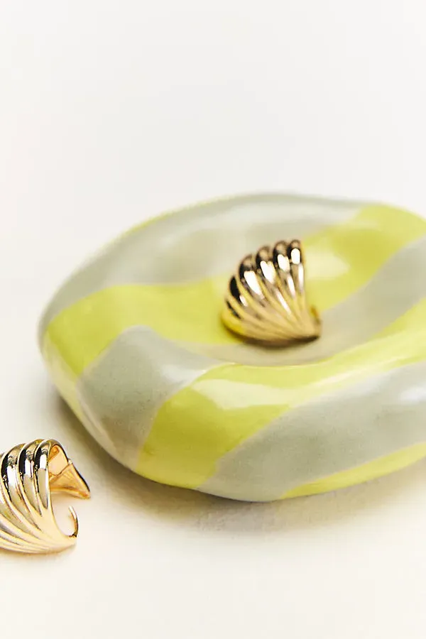 Maya Eline Leroy Striped Ceramic Trinket Dish product