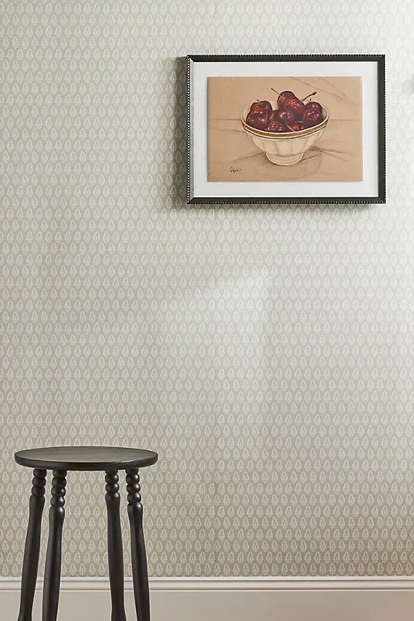 Mehndi Small Print Floral Wallpaper - Beige product