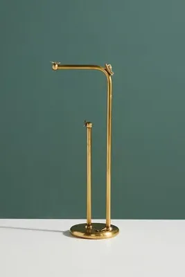 Melody Standing Toilet Paper Holder - Gold product