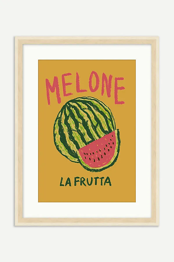 Melone Wall Art - Yellow, Matte Paper product
