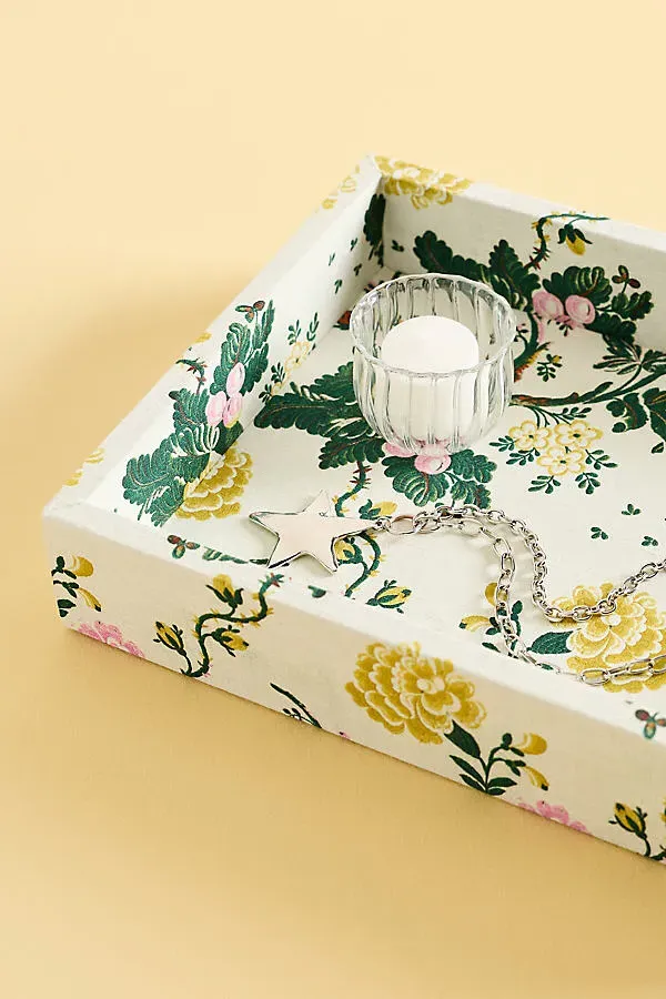 Merceda Fabric Wrapped Tray - Beige, Cotton product