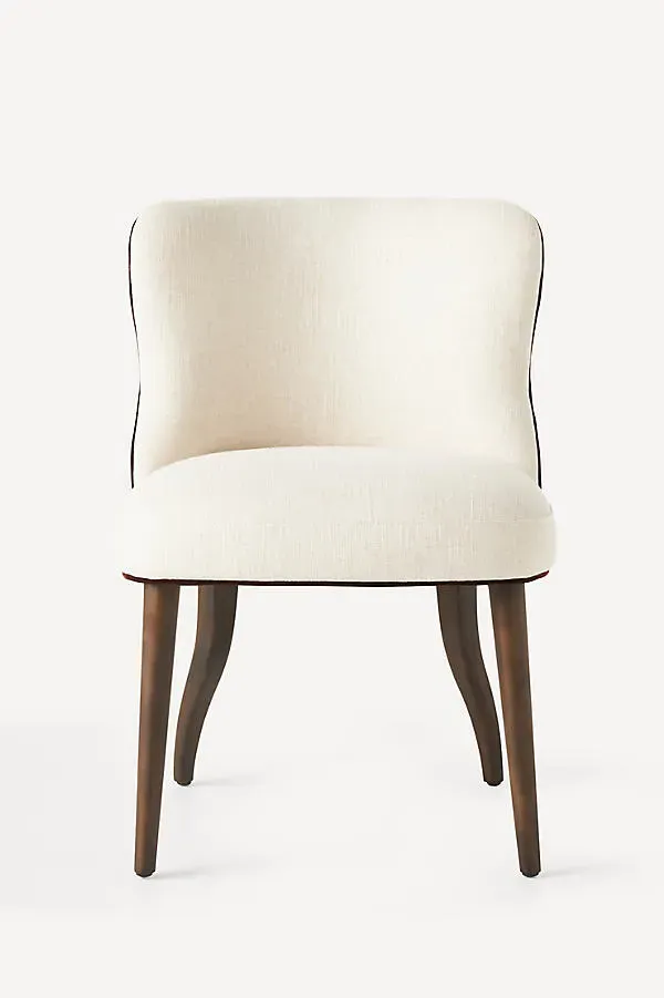 Meryl Dining Chair - Beige, Linen Blend product
