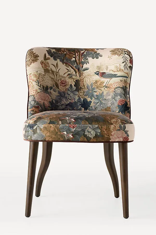 Meryl Francois Dining Chair - Beige, Polyester by Anthropologie