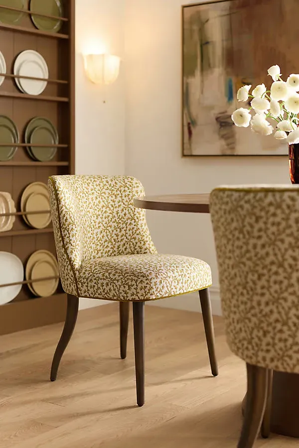 Meryl Walnut Dining Chair - Polyester by Anthropologie