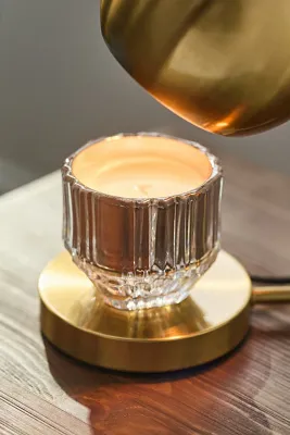 Metal Dome Candle Warmer Lamp - Gold, Metal by Anthropologie, alternate view