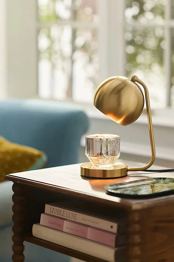 Metal Dome Candle Warmer Lamp - Gold, Metal by Anthropologie