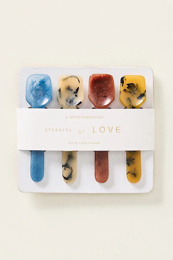 Mignon Resin Spoons Set of 4 - Marble Swirl product