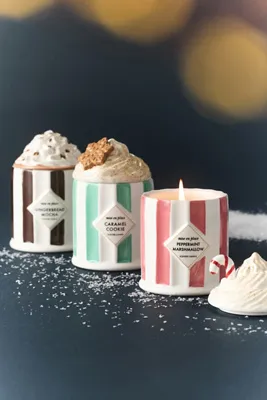 mise en place Gourmand Caramel Cookie Ceramic Candle by Anthropologie, alternate view
