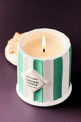 Mise en Place Gourmand Caramel Cookie Ceramic Candle - Brown by Anthropologie, alternate view