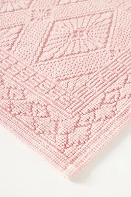 Misona Small Bath Mat - Pink, Stonewashed Cotton by Anthropologie, alternate view