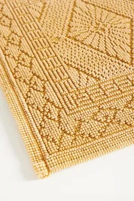 Misona Small Bath Mat - Yellow, Stonewashed Cotton by Anthropologie, image 2