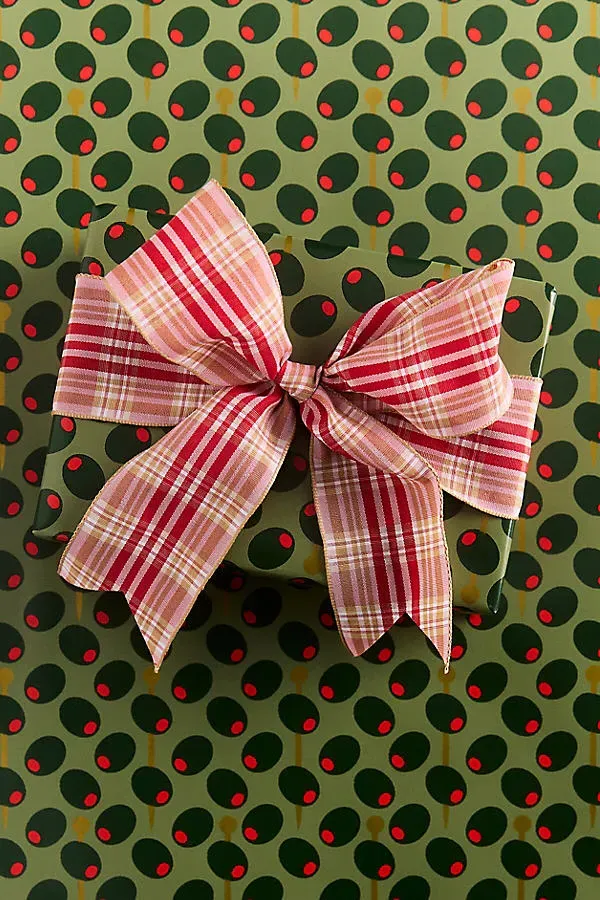 Molly Hatch Holiday Wrapping Paper Set of 2 - Green by Anthropologie