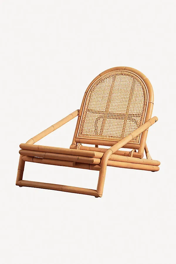 Montauk Folding Chair - Beige, Rattan product