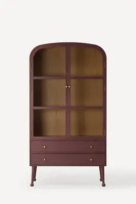 Moretti Oak Curio Cabinet - Red product