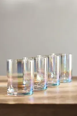 Morgan Double Old Fashioned Glasses Set of 4 - Ivory, Borosilicate Glass product