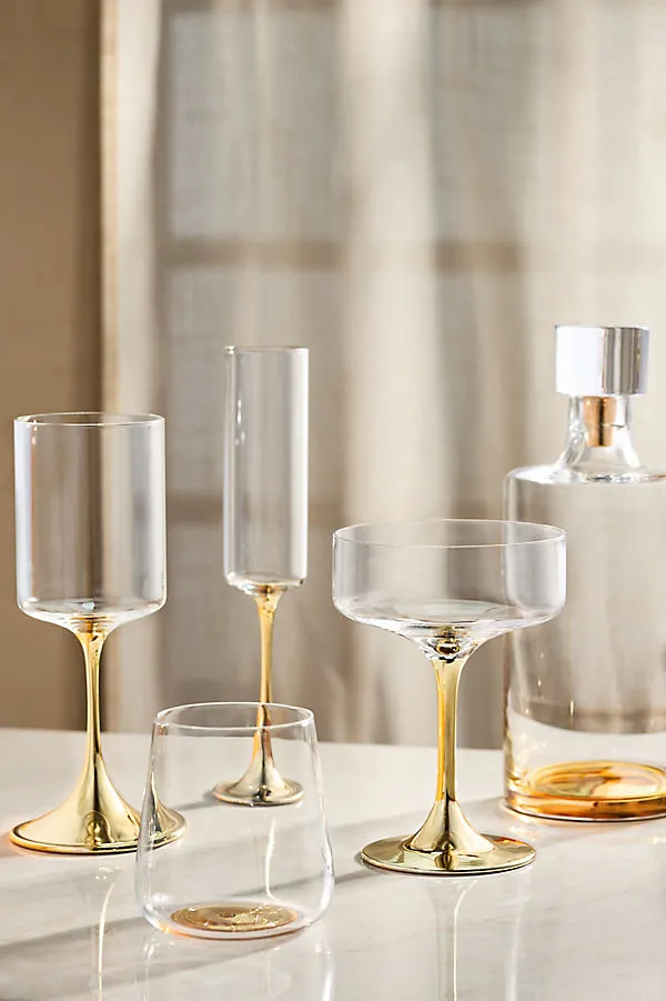 Morgan Metallic Flutes Set of 4 - Gold product