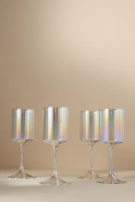 Morgan Set of 2 Wine Glasses - White, Borosilicate Glass product