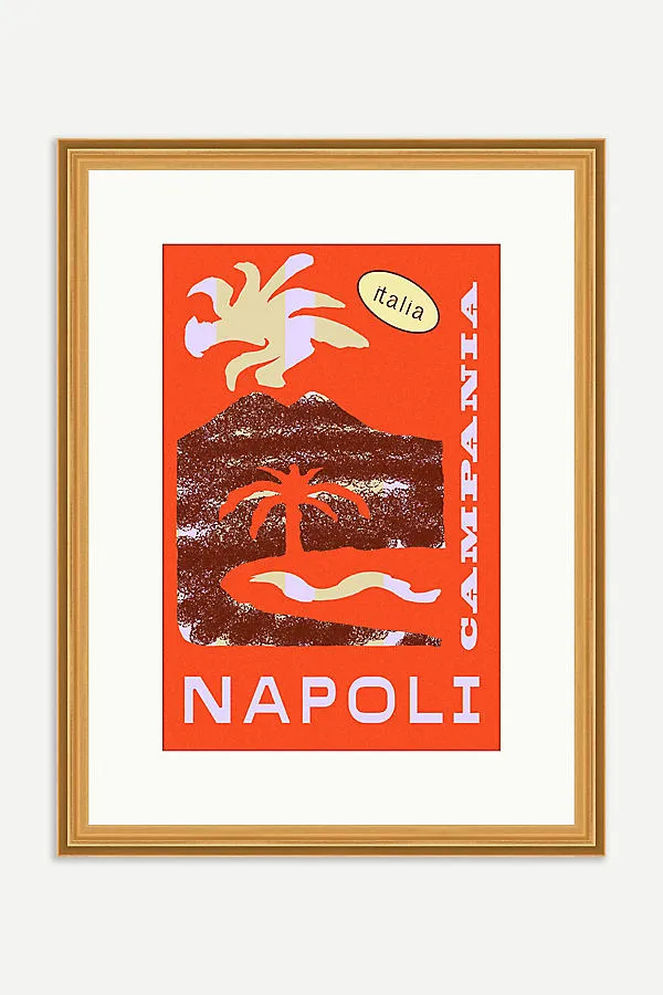 Napoli Wall Art - Orange, Matte Paper product