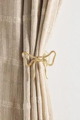 Natalia Bow Curtain Tieback - Gold product