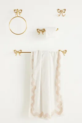 Natalia Bow Double Bath Hook - Brass product