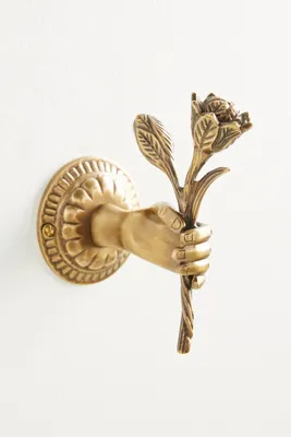 Nellie Decorative Wall Hook - Bronze by Anthropologie, alternate view