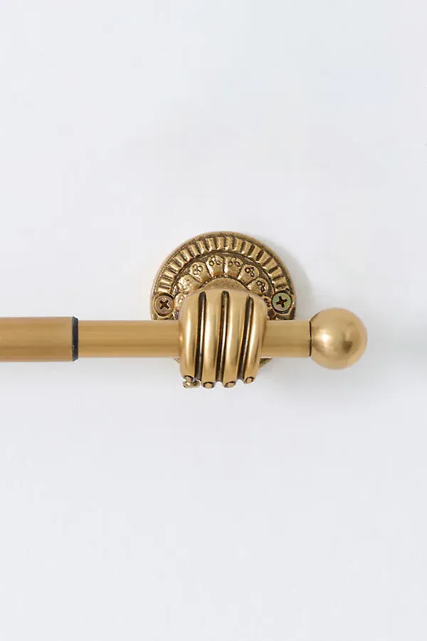 Nellie Hand Curtain Rod 28-48" - Gold, Iron by Anthropologie