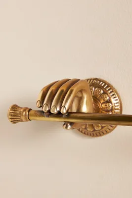 Nellie Hand Toilet Paper Holder - Gold, Brass product