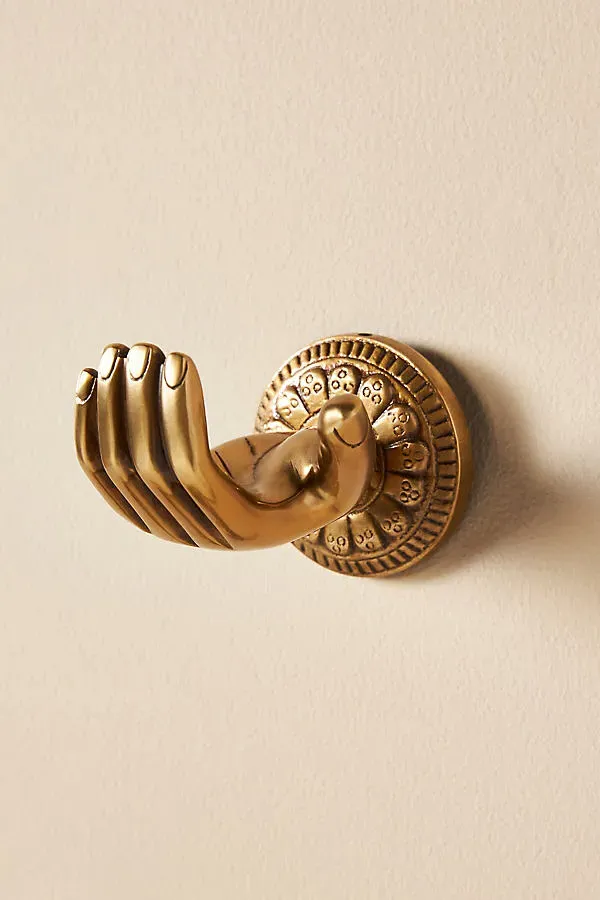 Nellie Wall Hook - Brass by Anthropologie
