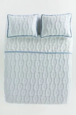 Nelly Icon Matelassé Quilt - Blue, Polyester/Cotton product