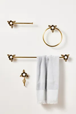 Nena Bath Hook - Brown, Brass product