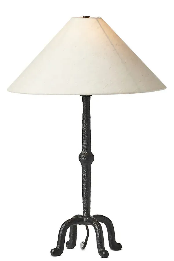 Neville Candlestick Table Lamp - Black by Anthropologie