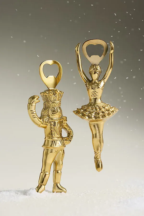 New York City Ballet Sugar Plum Fairy Bottle Opener - Gold by Anthropologie