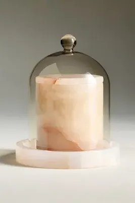 New York City Fresh Bicoastal Lidded Stone Candle - Pink, Onyx product